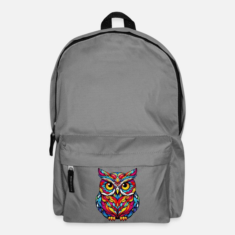 Eule - Rucksack - Mittelgrau