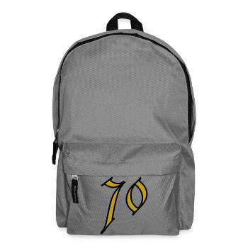 70. 70 JAHRE. 70. JAHRESTAG. 70-JÄHRIGES JUBILÄUM. - Rucksack - Mittelgrau - Vorne