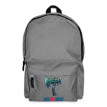 Hache à lancer une cyberhache, design sportif - Sac à dos - gris éléphant - Devant