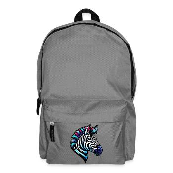 Zebra - Rucksack - Mittelgrau - Vorne