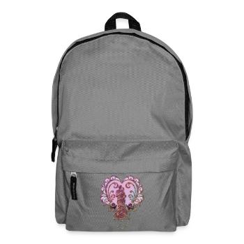 In der Umarmung des Herzens. - Rucksack - Mittelgrau - Vorne