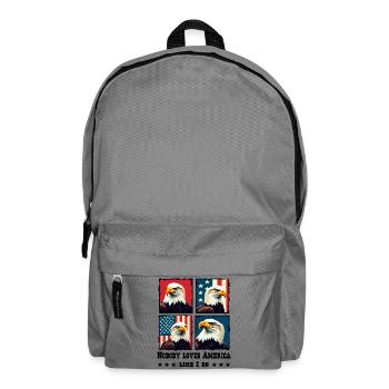 Bald eagle - Backpack - elephant grey - Front