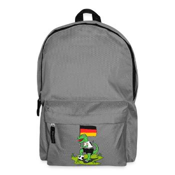 Germany Flag Dinosaur Rex Football - Backpack - elephant grey - Front
