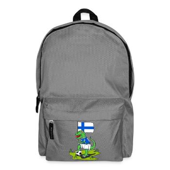 Drapeau de la Finlande Dinosaure Rex Football - Sac à dos - gris éléphant - Devant