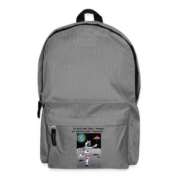 Le petit pas de l'homme - Sac à dos - gris éléphant - Devant