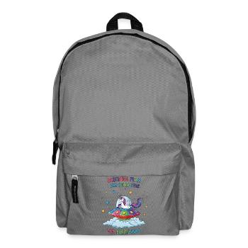 Licorne vue de l’espace - Sac à dos - gris éléphant - Devant