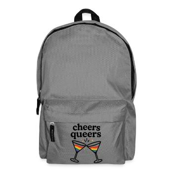 Cheers Queers – Pride Cocktail Design - Rucksack - Mittelgrau - Vorne