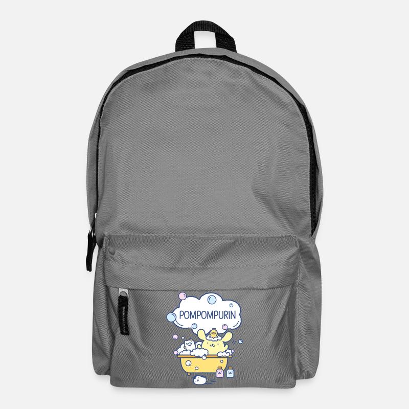 Pompompurin Badet Mit Muffin, Custard Und Whip - Rucksack - Mittelgrau