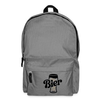 Bier - Cool Beer Logo - Rucksack - Mittelgrau - Vorne