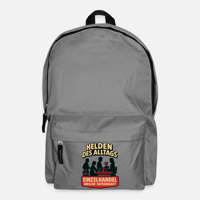 Einzelhandel Superkraft - Helden des Alltags - Rucksack - Mittelgrau