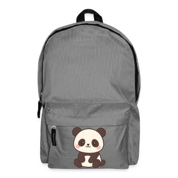 Niedliches Panda Kinderdesign - Rucksack - Mittelgrau - Vorne