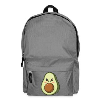 Kawaii Avocado Food Lover - Backpack - elephant grey - Front
