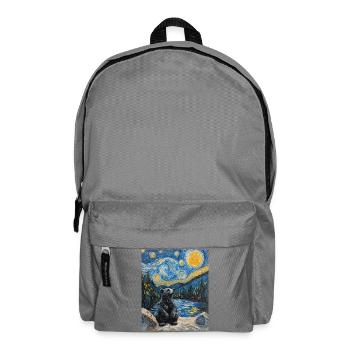 Bear Bears Van Gogh Style Starry Night - Backpack - elephant grey - Front