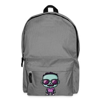 Skull Retro Sunglasses Design - Backpack - elephant grey - Front