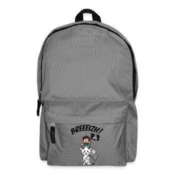 Brittany Breizh Hermine Breton Kind Gwenn ha Du - Rucksack - Mittelgrau - Vorne