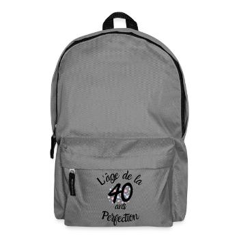 40 ans, l'âge de la perfection - Sac à dos - gris éléphant - Devant