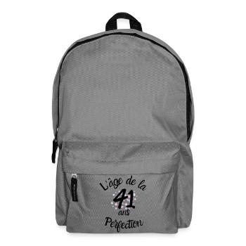 41 Jahre alt, das Zeitalter der Perfektion - Rucksack - Mittelgrau - Vorne