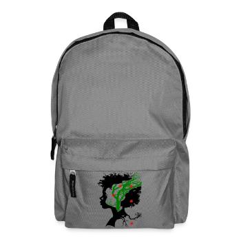 Abstract tree with flowers - Backpack - elephant grey - Front