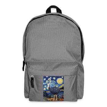 Bouquet Nuit étoilée style Van Gogh - Sac à dos - gris éléphant - Devant