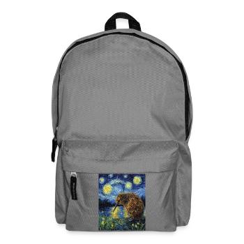 Kiwi New Zealand Van Gogh Style Starry Night - Backpack - elephant grey - Front