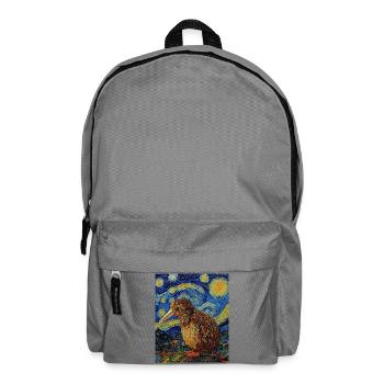 Kiwi New Zealand Van Gogh Style Starry Night - Backpack - elephant grey - Front