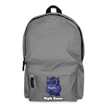 NachtGamer Eule VR - Rucksack - Mittelgrau - Vorne