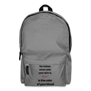 blood color - Backpack - elephant grey - Front