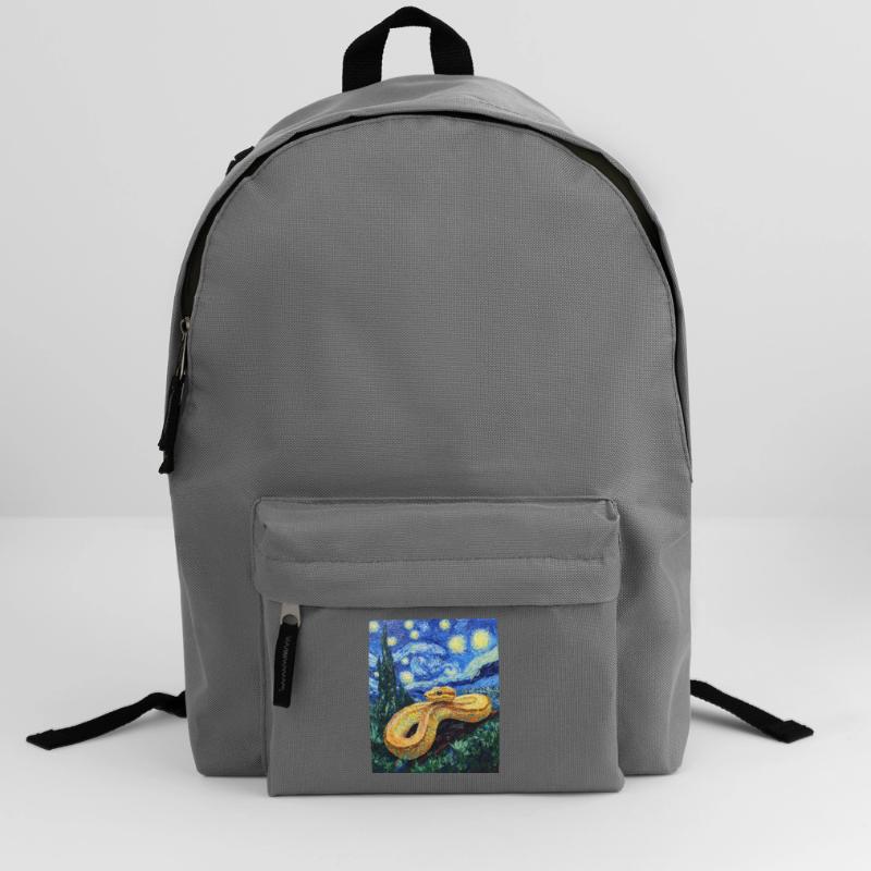 Snake Python Van Gogh Style Starry Night Backpack