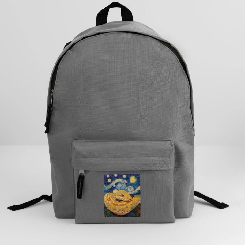 Snake Python Van Gogh Style Starry Night Backpack