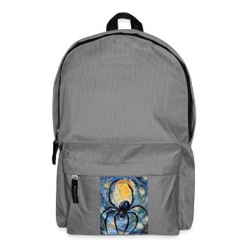 Spider Spiders Halloween Van Gogh Style - Backpack - elephant grey - Front
