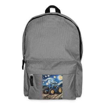 Traktor Bauer Landwirt Van Gogh Style - Rucksack - Mittelgrau - Vorne
