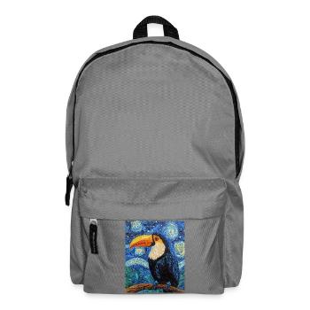 Toucan Bird Van Gogh Style - Backpack - elephant grey - Front