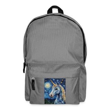 Einhorn Einhörner Unicorn Van Gogh Style - Backpack - elephant grey - Front