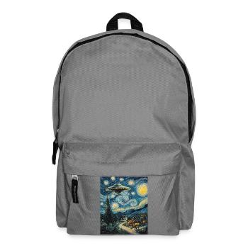 UFO Alien Alien Flying Saucer - Backpack - elephant grey - Front