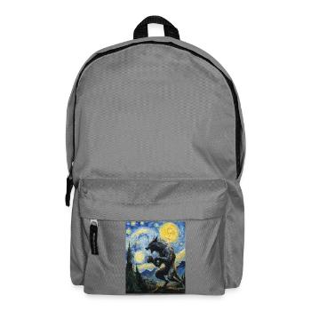 Werewolf Wolf Van Gogh Style - Backpack - elephant grey - Front