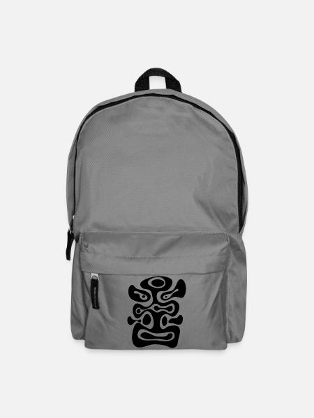 sixties Lava Blubber Formen retro Tiki Gesicht - Rucksack - Mittelgrau