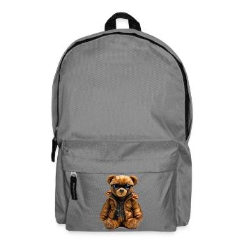 Ours cool dans une parka - Sac à dos - gris éléphant - Devant