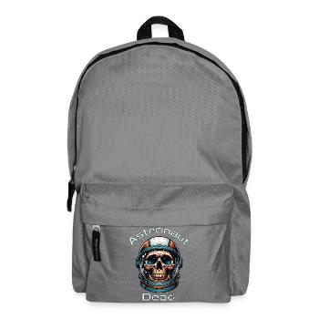 Astronaut Schädel im All - Rucksack - Mittelgrau - Vorne