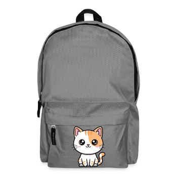 Kawaii Calico Kitty - Sac à dos - gris éléphant - Devant