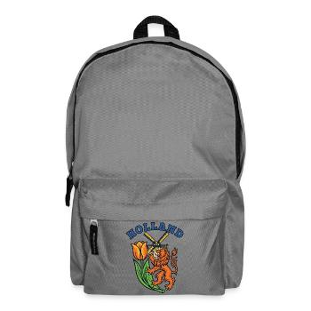 Holland Tulip windmill Emblem - Backpack - elephant grey - Front