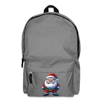 angry Santa Claus :) - Backpack - elephant grey - Front