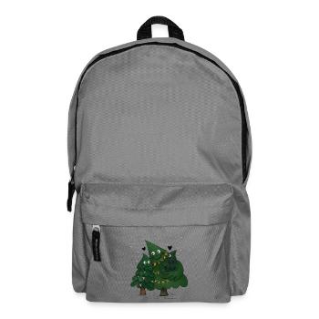 Petite famille de sapins de Noël - Sac à dos - gris éléphant - Devant