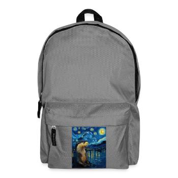 Otter Van Gogh - Backpack - elephant grey - Front