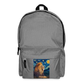 Löwe Van Gogh - Rucksack - Mittelgrau - Vorne