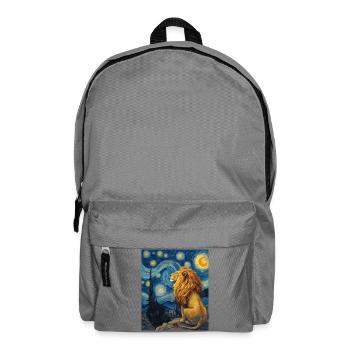 Löwe Van Gogh - Rucksack - Mittelgrau - Vorne