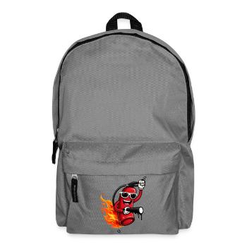 Un extincteur cool avec des flammes - Sac à dos - gris éléphant - Devant