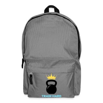 Kettlebell Crown Train Hard - Backpack - elephant grey - Front