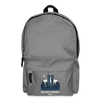 Never Forget 9/11 Skyline Night - Backpack - elephant grey - Front