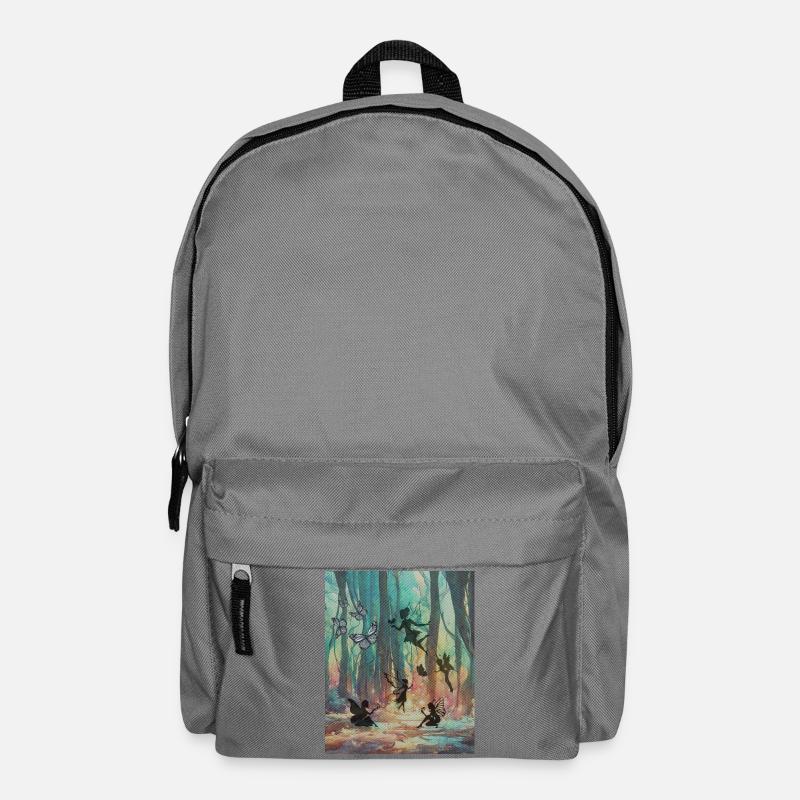 Regenbogenfeenwald - Rucksack - Mittelgrau