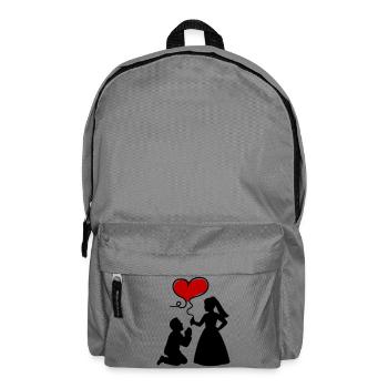 Brautpaar Ehepaar Hochzeit - Rucksack - Mittelgrau - Vorne